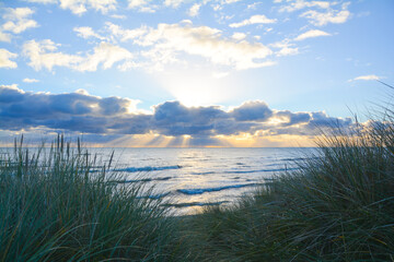 Holiday greetings from the Baltic Sea - greeting card - sunrise