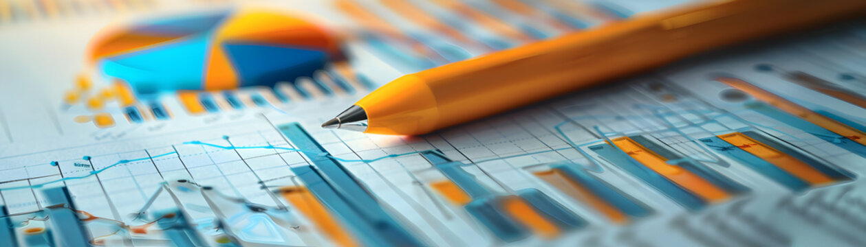 Photo Realistic Analysis Illustration with Copy Space for Advertising Concept: A Creative Approach to Business Strategies and Gap Analysis   Perfect for Ads and Marketing Campaigns