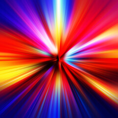 Obraz premium Colorful zoom motion effect. Abstract background. Color lines. Colored texture backdrop and banner. Multi color gradient pattern and textured wallpaper.