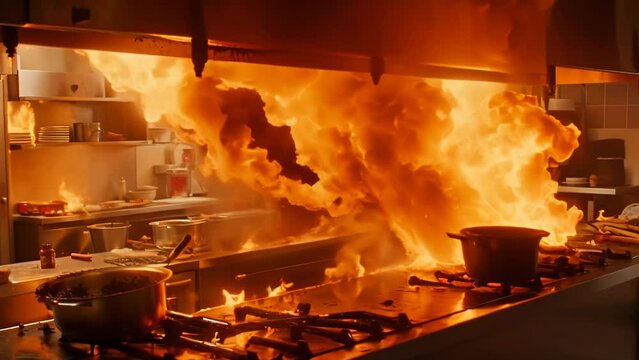 Kitchen Fire Disaster