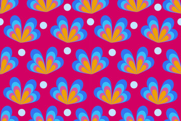 Wallpaper, cute style, bright colors Beautiful pattern Use for carpets, walls, tiles, blankets, curtains.