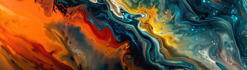 Anxiety visualized through intense, swirling abstract art