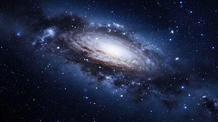 Fototapeta premium Spiral Galaxy in the Vastness of Space