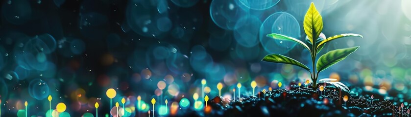 Dynamic abstract art representing the concept of business growth and success