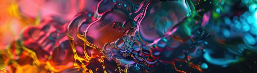 Obesity and health issues visualized through bold, intense abstract patterns