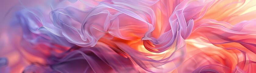 Obraz premium Pregnancy and maternal care visualized with soft, flowing abstract designs