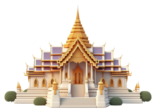 PNG Thai Temple temple architecture building.