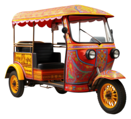 PNG Tuk-tuk Thailand three wheel transportation automobile vehicle.