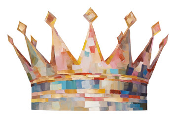 Obraz premium PNG Crown painting craft brush.