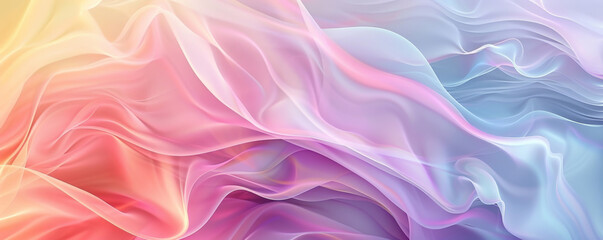 Obraz premium Abstract background with smooth, flowing gradients in pastel colors.