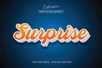 Editable text style effect - Surprise text style theme