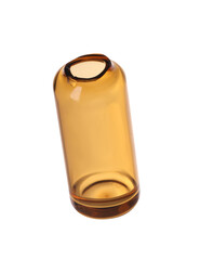 Obraz premium Open empty glass ampoule isolated on white