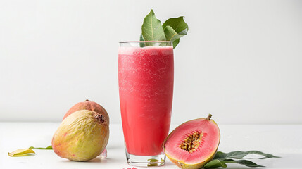 fresh fruit cocktail with fresh fruit