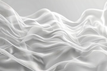 Obraz premium Abstract white line wave background