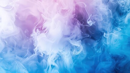 Obraz premium blue and white smoke with color gradient abstract background shiny light effect