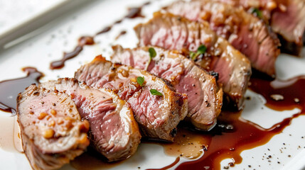 grilled pork ribs with vegetables