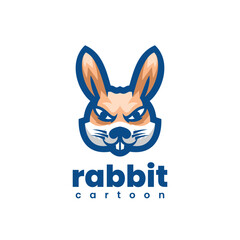 Vector mascot rabbit logo
