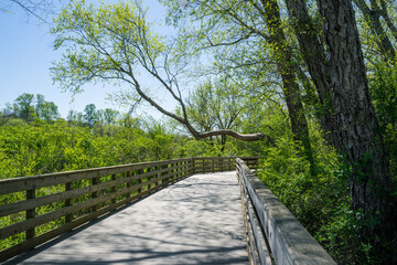 Roswell Riverwalk Boardwalk is a 7-mile off-road path runs along the Chattahoochee River in Roswell, Georgia, north of Fulton County. A walking path along the river. People can walk their pets