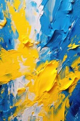 Vivid Blue and Yellow Abstract Texture