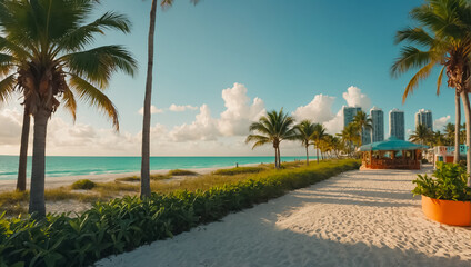 Fototapeta premium Stunning Miami Florida travel