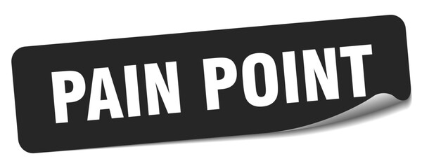 pain point sticker. pain point label