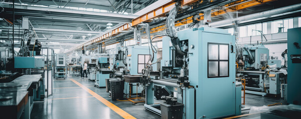 Modern Industrial Manufacturing Plant Interior