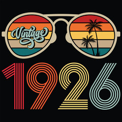 Vintage 1926 98th Bday 98Yr Old Gift for Grandpa Papa T Shirt