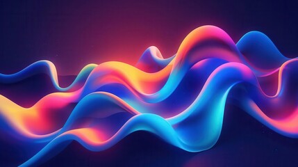 dynamic fluid shapes and gradients abstract futuristic background design