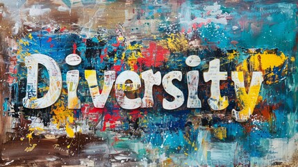 Fresco Inclusion and Multiculturalism concept art poster.