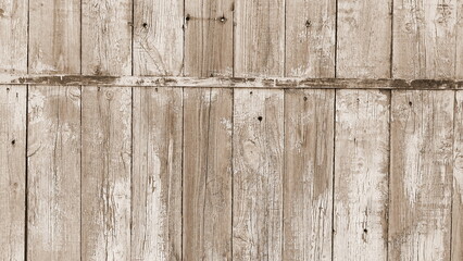 Weathered Wooden Planks Texture In Sepia Tone