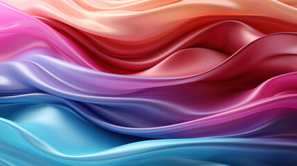 Naklejka premium Abstract 3D Pastel Colors Background. Generative AI