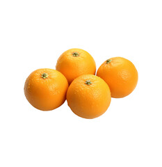 Tangerines isolated on transparent background