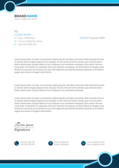 Modern business letterhead template
