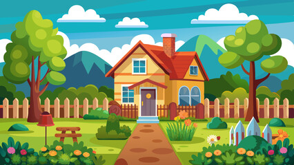 2d-animation-background-including-house-and-garden