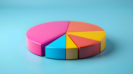 Obraz premium Photo Realistic Pie Chart and Pointer Icon with Customizable Text Area Concept for Demo Tools and Visual Aids in Photo Stock Concept.