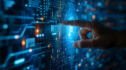 Photo Realistic Presentation Screen with Pointing Hand, Ideal for Demonstrations  Presentations in Educational Content   Adobe Stock Concept