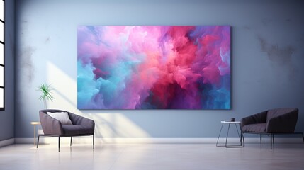 Blue Azure Pink Purple Magenta Nebula Space Abstract Wallpaper