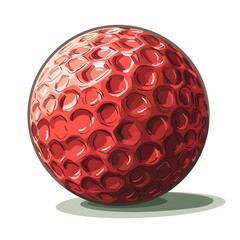 A polo ball clipart, sports equipment element, minimalist, isolated on white background
