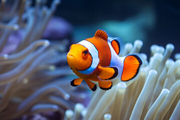 clown fish in anemone anemone