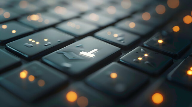 Sleek Screen and Pointer Symbol with Copy Space for Website Banners   Adobe Stock Photo Concept