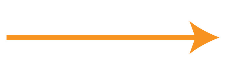 Obraz premium Orange arrow to the right . vector, isolated. Orange arrow isolated on white background. Vector illustration. Eps file 16.