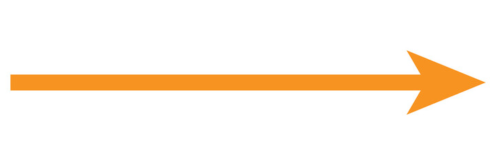 Obraz premium Orange arrow to the right . vector, isolated. Orange arrow isolated on white background. Vector illustration. Eps file 18.