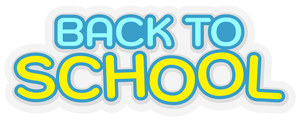 Cute back to school in Children Style Cartoon illustration back to school 