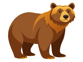 Bear vector illustration, cute animal vector illustration, Bear illustration vector, cute Bear cartoon illustration