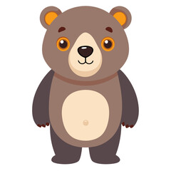 Fototapeta premium Bear vector illustration, cute animal vector illustration, Bear illustration vector, cute Bear cartoon illustration