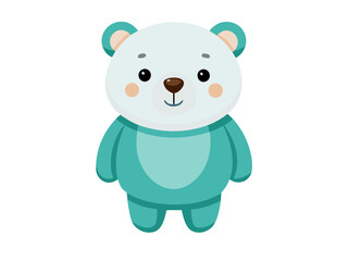 Fototapeta premium Bear vector illustration, cute animal vector illustration, Bear illustration vector, cute Bear cartoon illustration