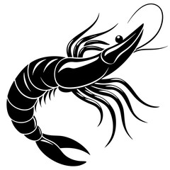 shrimp-silhouette-sea-animal--vector-sketch-illust