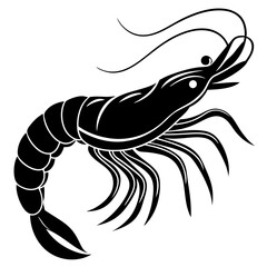 shrimp-silhouette-sea-animal--vector-sketch-illust