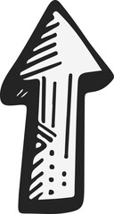 손그림 상승 화살표