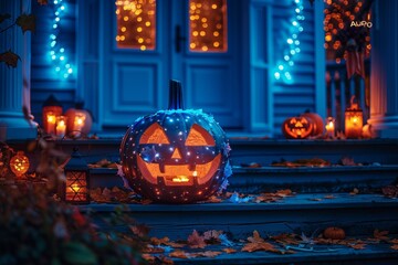 Obraz premium Haunted Porch Decorated For Halloween